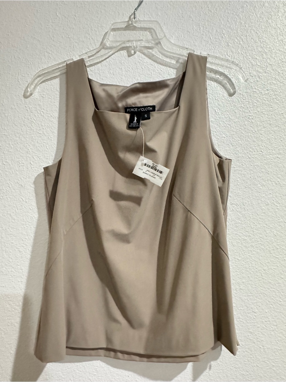 Peace of Cloth Taupe Sleeveless Top